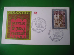 1969 Andorre FDC Premier Jour  18.10.69 FOS06 Rétable De St Jean De Caselles 0,40F - FDC