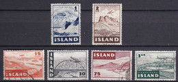 IS330 – ISLANDE – ICELAND – 1947 – PLANE OVER GLACIERS – Y&T # 21/6 USED 10 € - Poste Aérienne