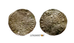 CHARLES (Futur CHARLES V) Sizain Ou Petit Dauphin D'argent - 1364-1380 Charles V Le Sage