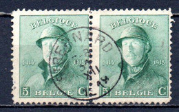 167 In Paar Gestempeld ST BERNARD - 1915-1920 Albert I