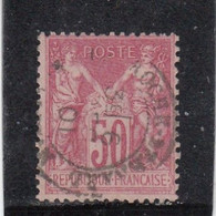 France - Année 1876/98 - Type Sage - Type I - N°YT 104 - 50c Rose - Oblitération CàD - 1898-1900 Sage (Tipo III)
