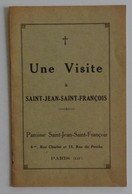 Une Visite à Saint-Jean-Saint-François Paris 3e Arrondissement Paroisse Catholicisme Capucin EXCELLENT ETAT - Parijs