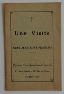 Une Visite à Saint-Jean-Saint-François Paris 3e Arrondissement Paroisse Catholicisme Capucin EXCELLENT ETAT - Parigi