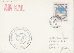 British Antarctic Territory (BAT) Card Ca Rothera 31 MR 1989 (AT164) - Brieven En Documenten