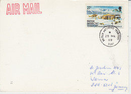 British Antarctic Territory (BAT) Card Ca Signy 25 MR 1989 (AT165) - Brieven En Documenten