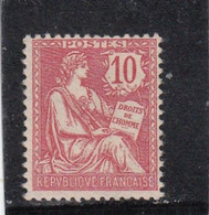 France - Année 1900/01 - Neuf** - Type Mouchon Retouché - N°YT 124 - 10c Rose - Unused Stamps