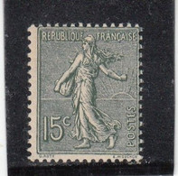 France - Année 1900 - Neuf** - Type Semeuse Lignée - N°YT 130 - 15c Vert Gris - Neufs