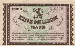 Billet De Nécessité Allemand 1000000 Mark 1923 STAT DUSSELDORF - 1 Miljoen Mark