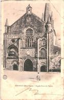 CPA Carte Postale France  Airvault Façade Ouest De L'église 1903  VM59966 - Airvault