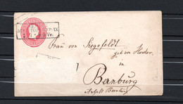 Vieille Lettre Avec Entier Adressée à Bernburg - Etat Correct - Interi Postali