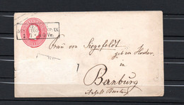 Vieille Lettre Avec Entier Adressée à Bernburg - Etat Correct - Postwaardestukken