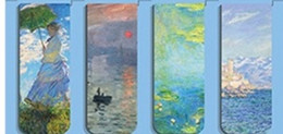 China Magnet Bookmark，Monet Painting，4 Bookmarks - Marque-Pages