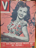 Revue V (Magazine: Les Plus Belles Filles Du Monde) N° 101 Du 8 Septembre 1946 - Janet Blair, Star Cinéma Columbia - 1900 - 1949