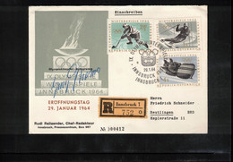 Austria / Oesterreich 1964 Olympic Games Innsbruck - Original Autogramme Georg Thoma - Winter 1964: Innsbruck