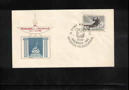 Austria / Oesterreich 1964 Olympic Games Innsbruck - Press Center Postmark - Winter 1964: Innsbruck