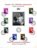 Belgique Belgie Belgium Belgien Belgio 1937 1st Day Astrid Prince Baudouin (Yvert COB 447 Michel 443, Scott B 189) - Documents Commémoratifs