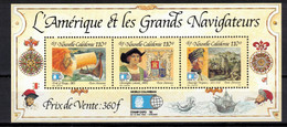 NOUVELLE CALEDONIE   Timbres Neufs ** De 1992   ( Ref 2553 B )  Grandes Découvertes - Blocks & Kleinbögen