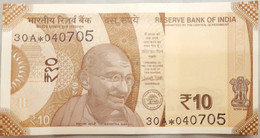 India 2017 Rs.10 Ten Rupees - New Design GANDHI Urgit R Patel - STAR * Series - Prefix - 30A * 040705 As Per Scan - Inde