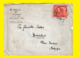 1929 SAKANIA BELGIAN CONGO / CONGO BELGE LETTER WITH COB 128 [ RARE ON A COVER ! ] MAILED TO BELGIUM = Morialmé - Briefe U. Dokumente