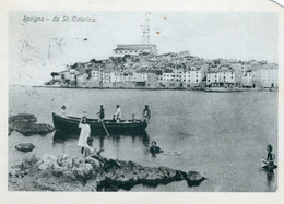 CROAZIA - ROVIGNO DA S. CATERINA - FOTO DEL 1918 - CARTOLINA FG SPEDITA ANNI 90 - Croatia