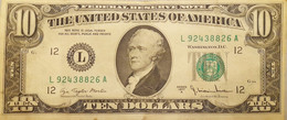 USA America 1977 $10 Ten Dollars Morton Blumenthal Federal Reserve Note As Per Scan - Bilglietti Della Riserva Federale (1928-...)
