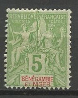 SENEGAMBIE ET NIGER N° 4 NEUF* RESTE DE  CHARNIERE  / MH - Nuevos