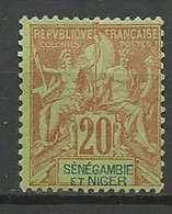 SENEGAMBIE ET NIGER N° 7 NEUF* RESTE DE  CHARNIERE  / MH - Nuevos