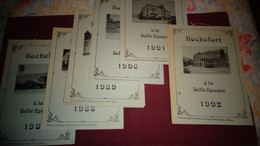 ROCHEFORT 6 Calendriers 1987 1988 1989 1990 1991 1992 Régionalisme Calendriers Avec Des Reproductions De Cartes Postales - Tamaño Grande : 1991-00