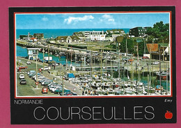 Courseulles-sur-Mer (14) Bassin De Plaisance & Chenal 2scans Voitures Camions - Courseulles-sur-Mer