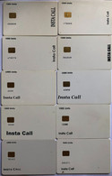 PAKISTAN White Cards INSTA CALL Rarer Small Prints10 DIFFERENT CARDS AS PICTURED ( SET 2§ ) USED - Pakistan