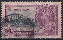 Hong Kong 1935 George V Jubilee Cancelled Oblitéré Y&T N°135 - Usados