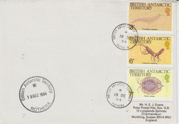 British Antarctic Territory (BAT)  Cover   Ca Rothera 19 DE 1994 (AT182) - Lettres & Documents