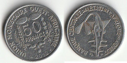 Piece 50 Francs CFA 2012 Afrique De L'Ouest Origine Cote D'Ivoire - Côte-d'Ivoire