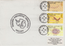 British Antarctic Territory (BAT)  Cover  Ca Halley FE 28 1995 (AT185) - Briefe U. Dokumente