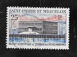 TIMBRE OBLITERE DE SAINT PIERRE ET MIQUELON DE 1969 N° YVERT 388 - Usati