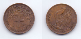 Cameroon 1 Franc 1943 KM#5 - Cameroun