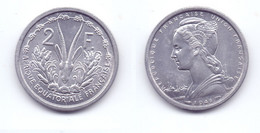 French Equatorial Africa 2 Francs 1948 - África Ecuatorial Francesa