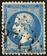 YT 22 LGC 3743 Ste-Marie-aux-Mines Haut-Rhin (66) Indice 3 Napoléon III 1862 20c France – Pgrec - 1862 Napoleon III