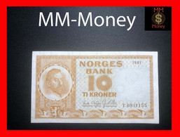 NORWAY 10 Kroner 1961  P. 31   XF+ - Noorwegen