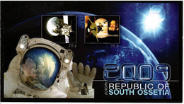 South Ossetia . EUROPA CEPT 2009. Astronomy (The Earth,Galileo Galilei). Booklet. - 2009