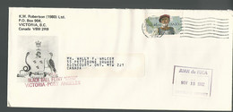 59646) USA Black Ball Ferry Victoria To Port Angeles Postmark Cancel 1982 Tacoma - Covers & Documents
