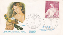 ITALIA - FDC ROMA 1976 - TIZIANO VECELLIO - ARTE - F.D.C.