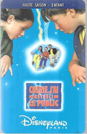 PASS-DISNEY-DISNEYLAND PARIS-1999-CHERIE J AI RETRECI LE PUBLIC--SPEOS-99/06HOE-V°VALIDE 1 JOUR-TBE-RARE - Disney-Pässe