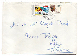 Portugal--lettre Du Portugal  Pour Roppe-90 ( France)-Composition De Timbres  Sur Lettre.. Cachet - Lettres & Documents