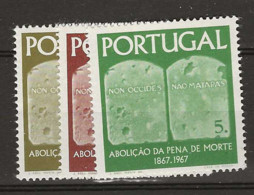 1967 MNH Portugal, Mi 1046-48 Postfris** - Neufs