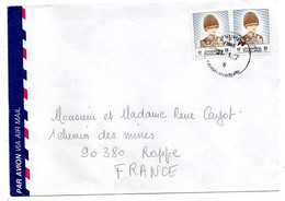 Thailande-1987--Lot De 2 Lettres  Pour Roppe-90 ( France)-....cachets - Thaïlande