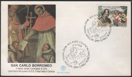 ITALIA - REPUBBLICA ITALIANA - 1988 - 450º Anniversario Della Nascita Di San Carlo Borromeo - FDC Filagrano - F.D.C.