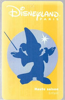 PASS--DISNEYLAND-1998-MICKEY ENFANT--V°--98043M-Valide 26/06/98-GROUPE SCOLAIRE- TBE - Toegangsticket Disney