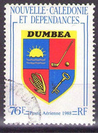 NOUVELLE CALEDONIE - POSTE AERIENNE  1988  Mi 818  DUMBEA  USED - Oblitérés