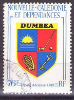 NOUVELLE CALEDONIE - POSTE AERIENNE  1988  Mi 818  DUMBEA  USED - Used Stamps